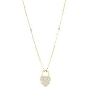 NEW ELECTRIC PICKS women's love lockdown necklace in gold